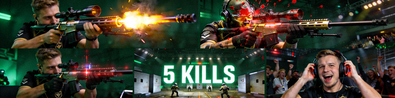 CS:GO职业选手s1mple狙击枪五杀精彩瞬间合集